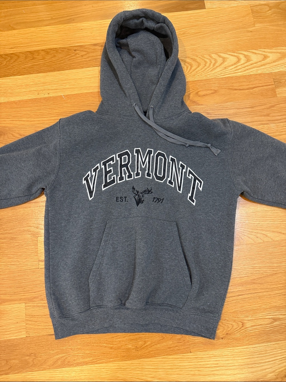 Vermont Hoodie Sweatshirt - Dark Gray